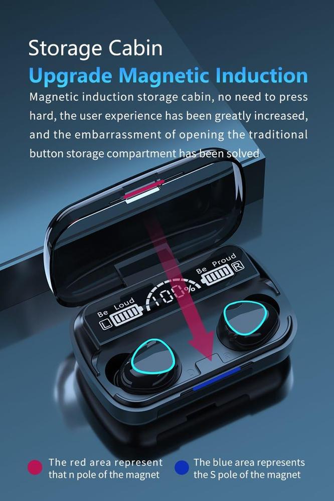 *Product Name*: M10 Digital Display Case Earbuds, Black
*Product Description*: Earbuds That Help You In Hearing And Connecting With The World Around You
*Product Details*:Material: ABS Plastic
Model: M10
Product Features: Transparency Mode For Hearing And
