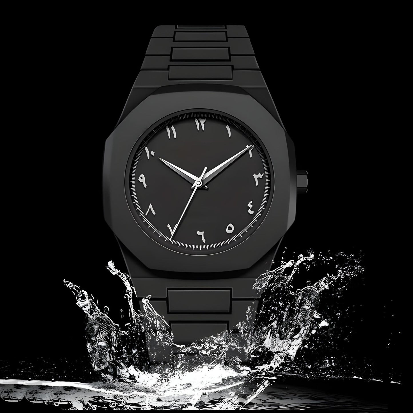 Black Arabic Aura Watch