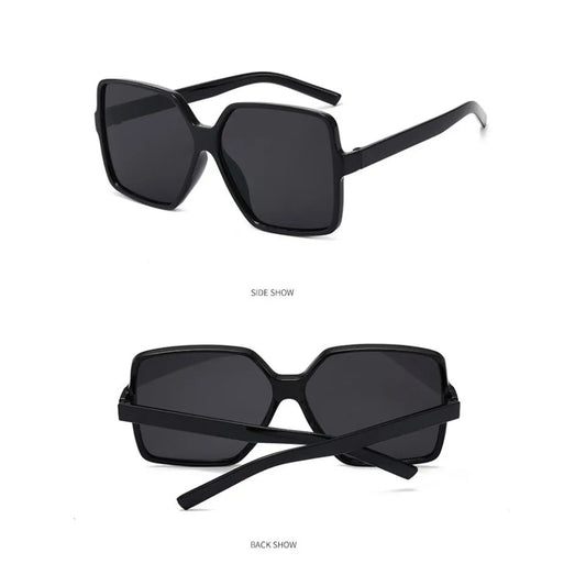 Oversized Mirror Square Sunglasses