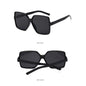 Oversized Mirror Square Sunglasses